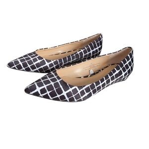ADAM LIPPES for Target Black/White Geometric Print Women's Ballet Flats Size 9.5
